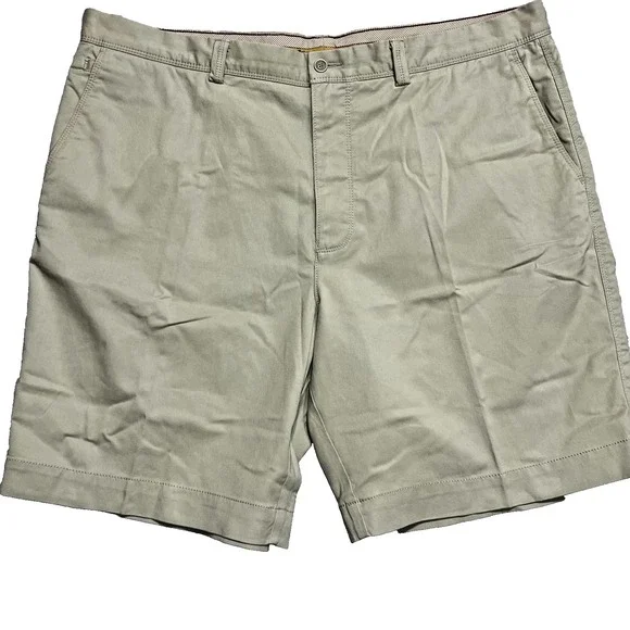 Tommy Bahama Chino Shorts Mens 42 Khaki Tan Tencel Cotton Stretch Casual Summer - Picture 2 of 13